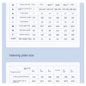 KACOME 6 in. Universal indexing Table Rotary Table 125 3-jaw Chuck milling Machine Indexing Head Vertical and Horizontal indexers