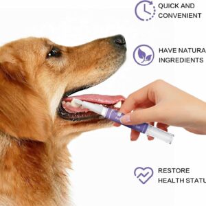 bailconti Lettuce Pets Toothbrush, Pet Oral Repair Gel for Dogs, Pet Oral Repair Gel, Lettuce Pets Dog Toothbrush, Pet Teeth Repairing, Pet Breath Freshener Gel Care Cleaner, for Dogs & Cats (2Pcs)