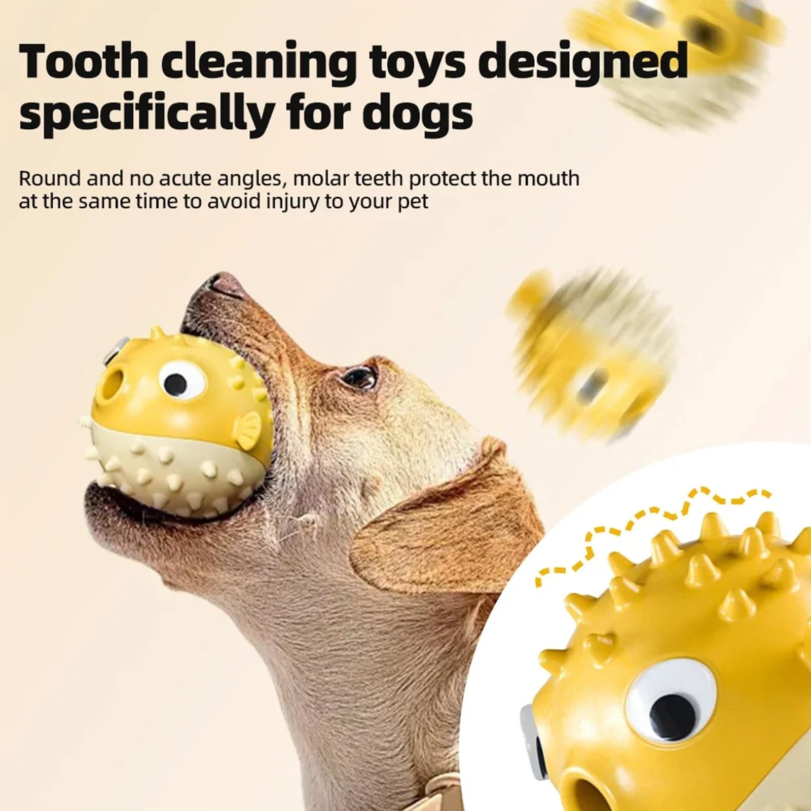 Femfun Tuffypuff Interactive Toy, Zentric Dog Toy, Dog Leak Food Toy, Accurateg Dog Toy, Interactive Dog Toys for Boredom, Treat Toys for Pet Dog with Safe TPR Material