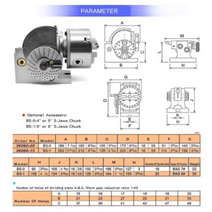 KACOME BS-0/BS-1/BS-2 Manual semi-Universal indexing Head indexing Table for milling Machines