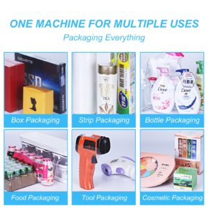 Commercial Bag Sealers, Manual Heat Sealer Machine for Plastic Bags, Shrink Wrap Bag Sealers with 1500W Heat Gun,530W-110V