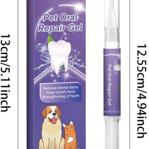 bailconti Lettuce Pets Toothbrush, Pet Oral Repair Gel for Dogs, Pet Oral Repair Gel, Lettuce Pets Dog Toothbrush, Pet Teeth Repairing, Pet Breath Freshener Gel Care Cleaner, for Dogs & Cats (2Pcs)