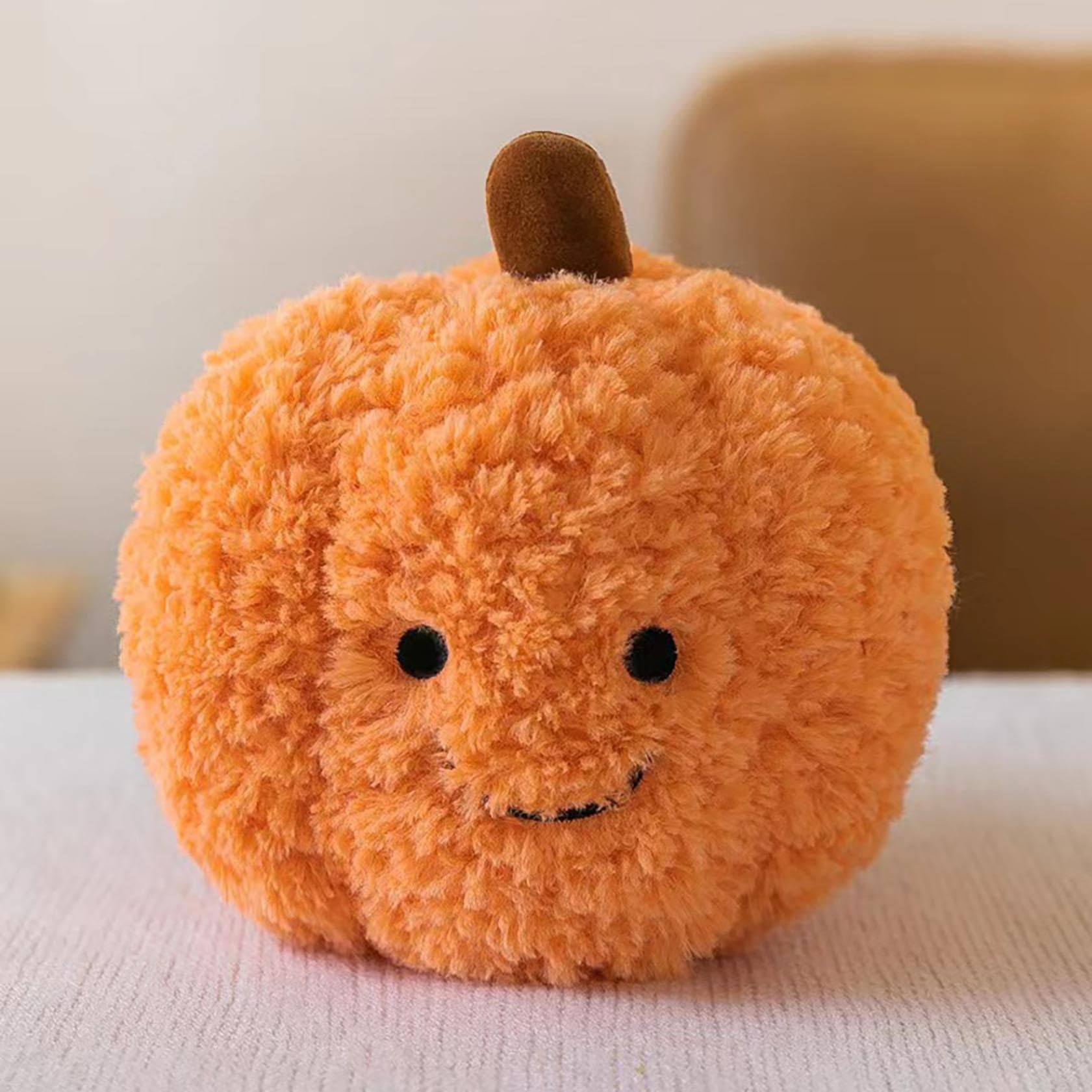 Pumpkin Pillow, Soft Stuffed Pumpkin Doll, for Halloween Thanksgiving Decorations Party Home Decor Pumpkin Decor (1pcs)