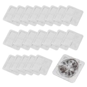 disposable filter patches, 2024 upgrade disposable floor drain filter stickers disposable hair drain stickers, disposable shower drain hair catcher for bathroom laundry bathtub kitchen (20pcs)