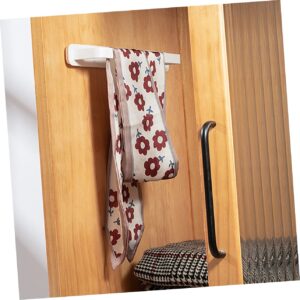 4pcs Towel Rack Towel Bar Coat Hanger Wall Mount Bath Towel Hangers Wall Hangers Clothes Wall Mount Clothing Rack Towel Holder Kitchen Accessory Towel Rod Bar The HIPS White DRESSOOS