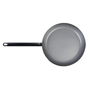 Restaurantware Met Lux 14 Inch Fry Pans, 6 No-Stick Frying Pans - Induction-Ready, Triple-Riveted, Silver Carbon Steel Cooking Skillets, Durable, For Searing, Sauteing, And Browning Food