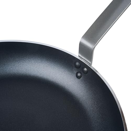 Restaurantware Met Lux 16 Inch Frying Pan, 1 Induction-Ready Cooking Pan - No-Stick, Compatible With All Cooktops, Aluminum Skillet, Oven-Ready, Ergonomic Handle