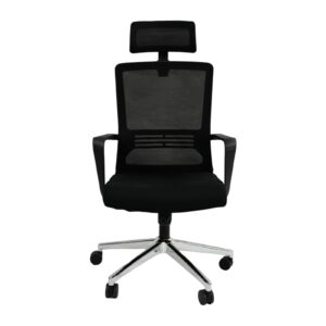 Ergonomic Office Chair,High Back Desk Chair with 3 Gear Tilting Backrest and Adjustable Headrest,400lbs Weight Capacity Integrated Metal Base with Swivel Wheels,Comfort Breathable Mesh Office Chair