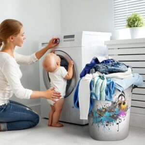 Laundry Hamper Musical with Spray Freestanding Laundry Basket Thickened Waterproof Collapsible Clothes Hamper Storage for Clothes Toys Dorm And Family