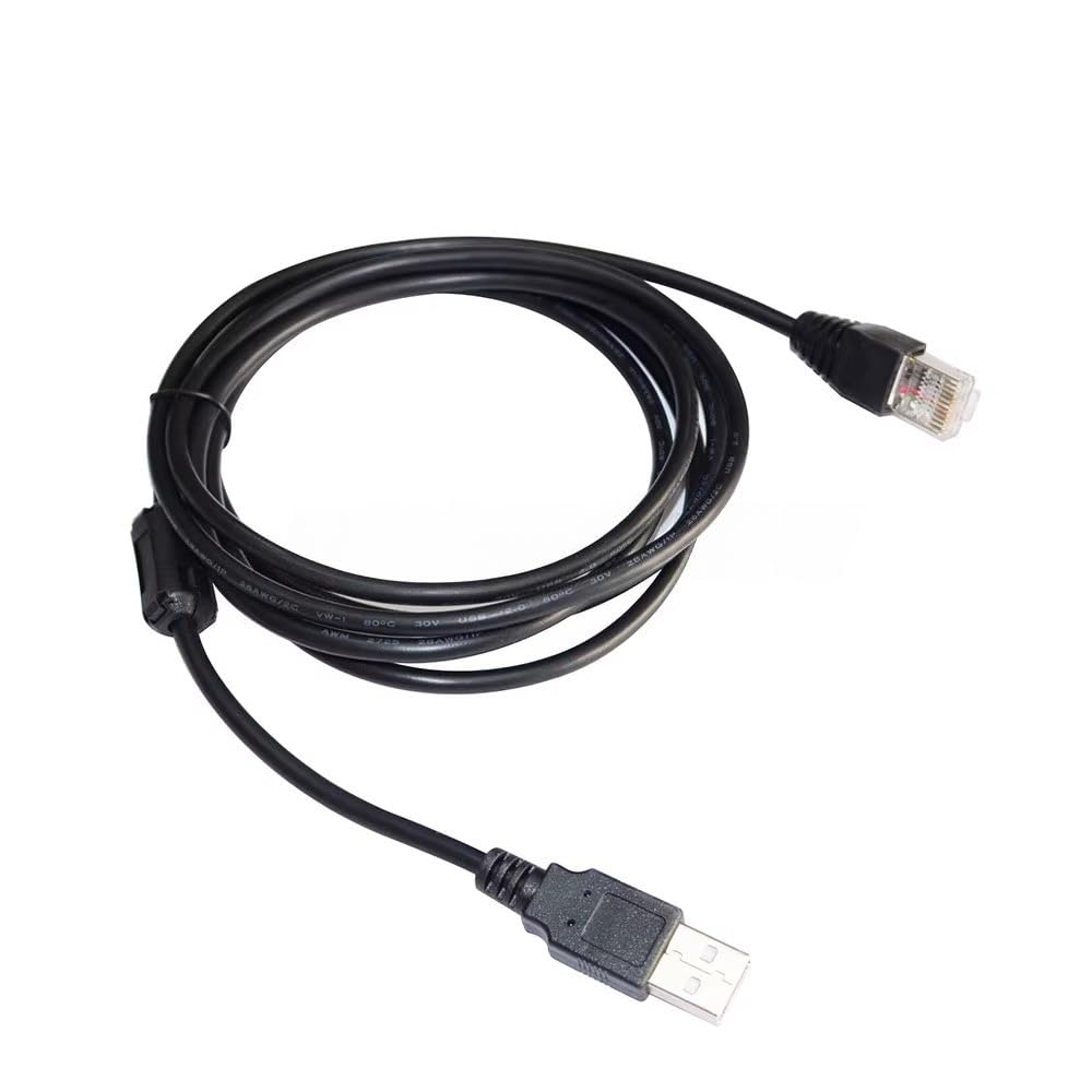 RIKYJIC USB to RJ50 10P10C Data Cable for Newland Scanner Connecting Computer(1.8 Meters)