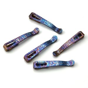 1PC Titanium Pocket Clip Fits for Rick Hinderer XM18 and XM24, CNC Back Clip with 3PCS Titanium T6 Torx Screws