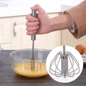 2 Stainless Steel Egg Beaters Household Mini Semi-Automatic Cream Beaters Stainless Steel Egg Beaters Eggs