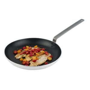 Restaurantware Met Lux 16 Inch Frying Pan, 1 Induction-Ready Cooking Pan - No-Stick, Compatible With All Cooktops, Aluminum Skillet, Oven-Ready, Ergonomic Handle