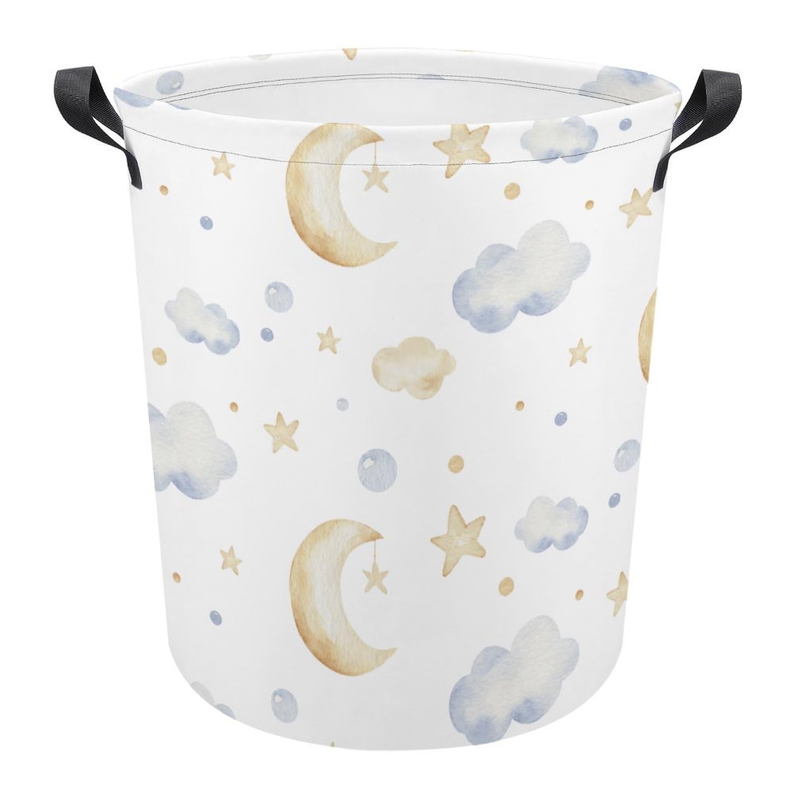 velumair Cartoon Cloud Laundry Hamper Moon Star Hampers for Laundry Clothes Basket Laundry Organizer for Kids Bedroom Bathroom