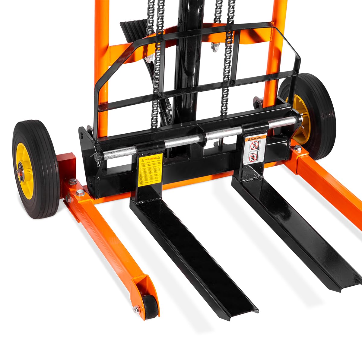 Stark USA Hydraulic Material Lift Dolly, 441lbs 35.8" Max Lift, Pallet Stacker Winch Stacker, Forklift, Truck Dolly, Pallet Jack, with Steel Platform