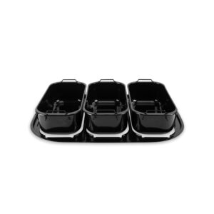 aroma® triple buffet server accessory for aroma 18-qt., 20-qt., and 22-qt. roaster ovens