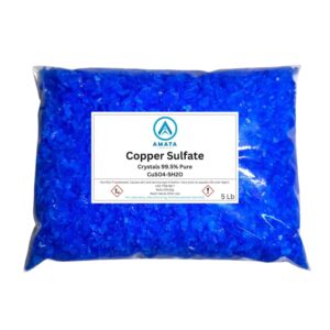 Copper Sulfate Crystals 10lbs 99.5% Pure, 2 x 5lb Bags