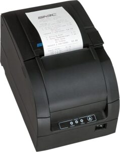 snbc 132361 model btp-m300a impact receipt printer, black; usb, serial, and ethernet with cutter, internal power supply (compatible with popular pos software applications)