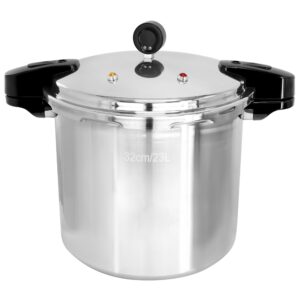 MegaChef 24 Quart Large Capacity Aluminum Stovetop Pressure Cooker/Canner for Induction and Gas Stove-Tops