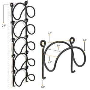 Wrought Iron Bathroom Wall Mounted Towel Rack Multi-Layer Multi-Layer Wrought Iron Hanger Wall Mounted Wine Rack