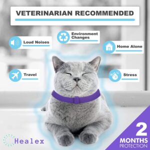 4 Pack Calming Collar for Cats and Kittens,Cat Pheromone Collars for Anxiety Efficient Relieve, Feline Calm Pheromones Collars Cats Stress Relief,Calming Collar for Peeing,Meowing,Fighting,Scratching