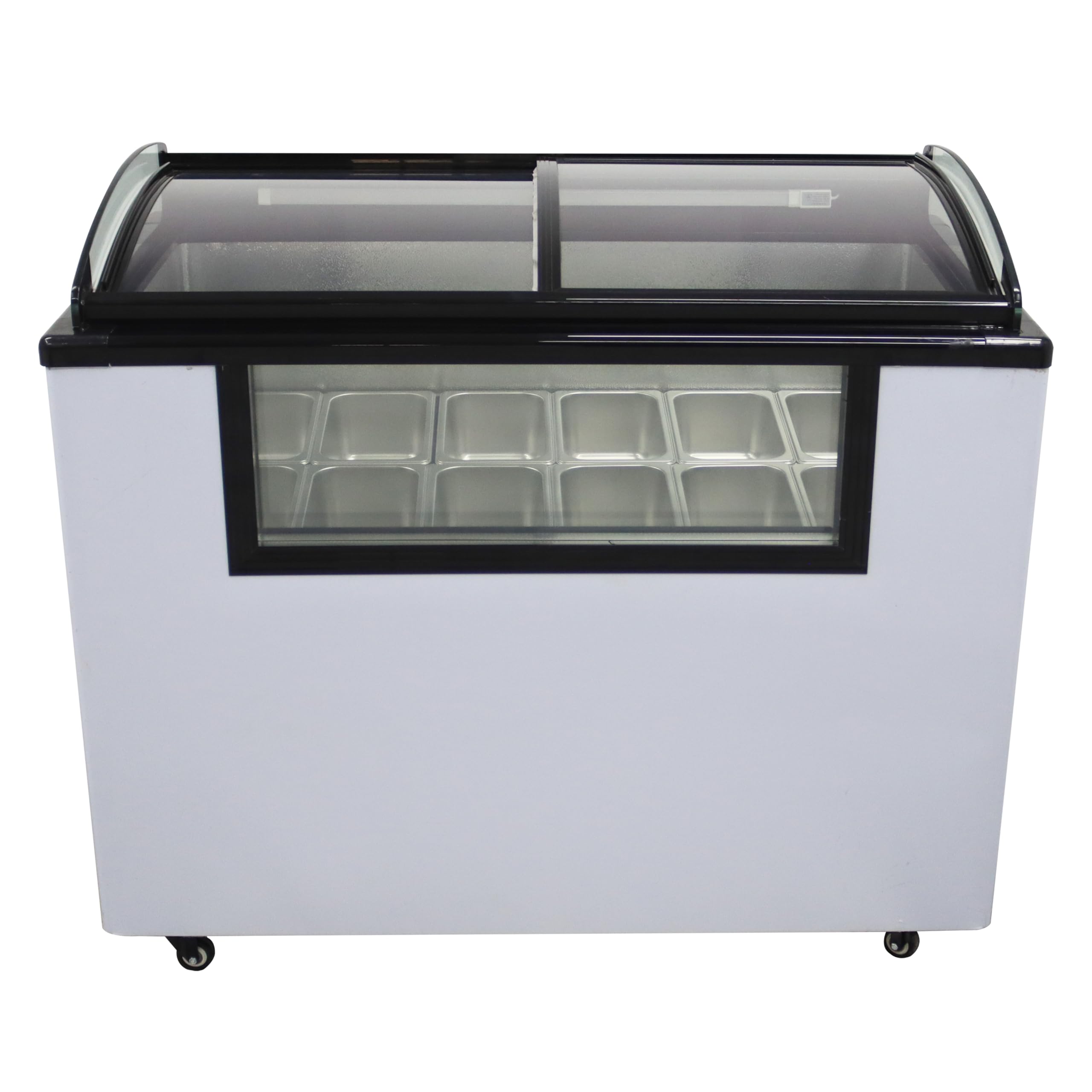 TECHTONGDA Gelato Freezer Commercial Ice Cream Chest Refrigerator Display Case Chamber Showcase Freezer With 12 Pan 170L 480W