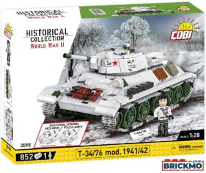 cobi historical collection wwii t-34/76 mod 1941/42 2-in-1 (pl/sov) tank