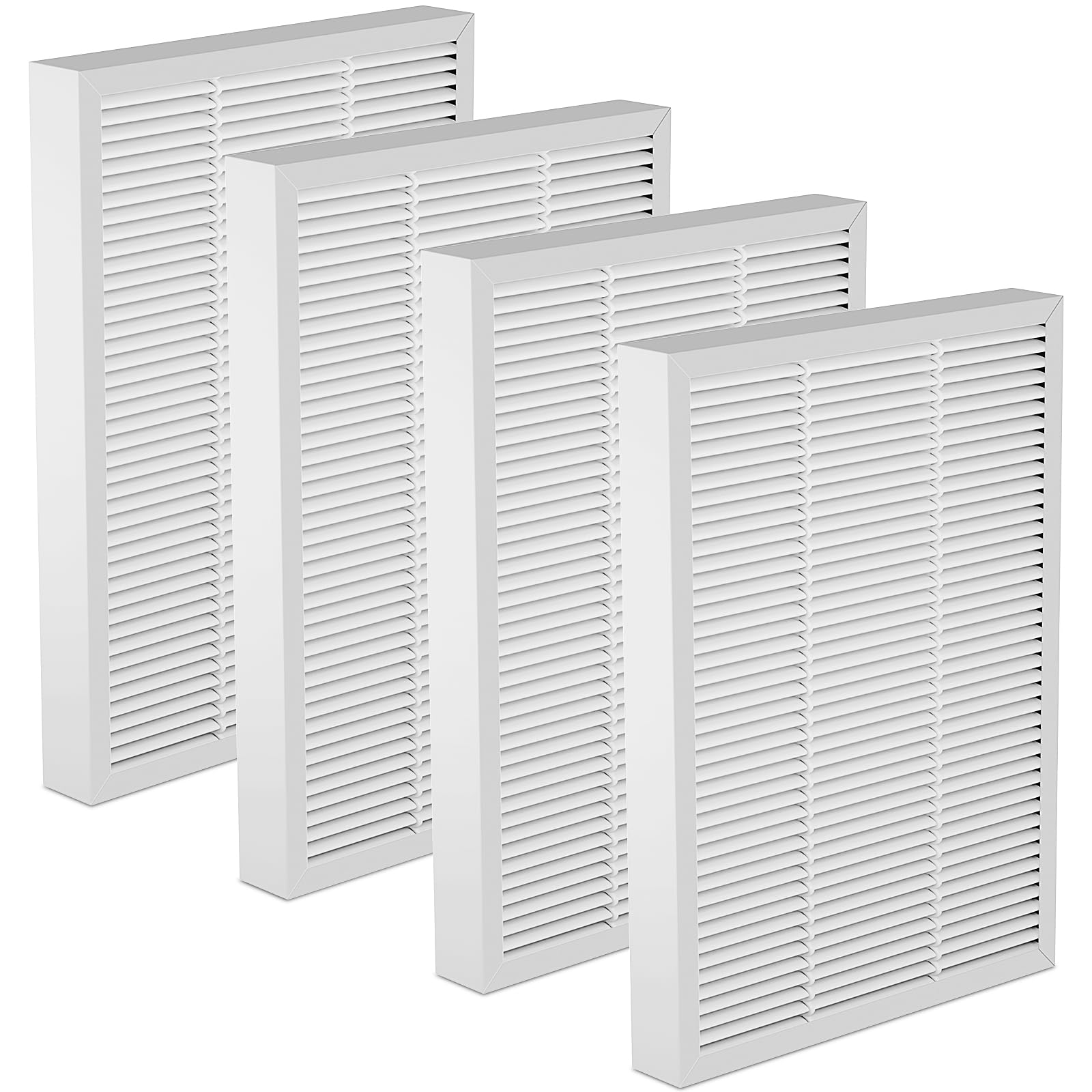 Borgodf 4 Pack F1 Air Filter Replacement Compatible with 3M Filtrete Air Puri-Fier Models FAP-T02WA-G1 FAP-T02-F1 FAP-C01-F1 FAP-C01BA-G1 FAP-ST02W and FAP-ST02N，Ture HEPA F1 Filter for Air Puri-Fier