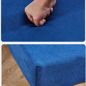 3" Thick Foldable Mattress High Density Foam Floor Guest Bed with Non-Slip Bottom,Single/Twin/Queen/King Size Folding Mattress Portable Travel Camping Mattress (Blue,31"x79"x3")