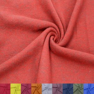 stylish fabric 60" wide poly rayon spandex merino like wool hacci brushed knit fabric-by the yard-apparel, clothing, draperies, headbands, decorations, school, and diy project, brick chambray 1 yard