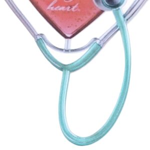 Heart Stethoscope Caring Decor, Christmas Heart Stethoscope Ornament, A Unique Appreciation Gift for Doctors, Nurses, and Caregivers, Adorn Your Christmas Tree with Medical Heart