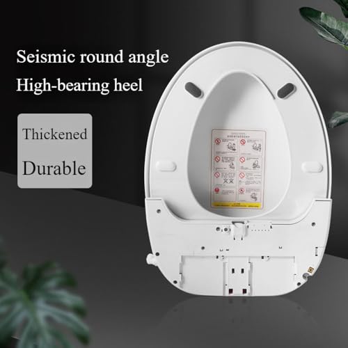 Electric Bidet Toilet Seat Round,Dryer, Feminine & Child Wash, Remote Control, with Unlimited Heated Water, Easy To Clean Toilet Seat, No Impact Seat, Elongated White,for Women and Aged