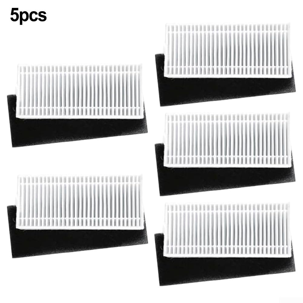 5 Pcs Filter Replacement For IHome Nova S1 Pro, IHRVS1PRO-3BLK, IHRVS1-3BLKS, IHRV9-BLKS Sweeper Accessories Filter, Robotic Vacuum Cleaner Parts