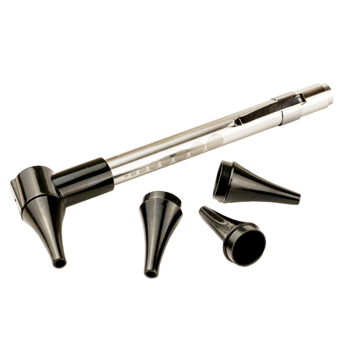 WaxBgone Otoscope - Bright LED Light with 3X Magnification to Check Your Family’s Ears at Home - Includes 3 Reusable and Easy-to-Clean Specula Tip Sizes for Adults, Kids & Babies and 2 AAA Batteries