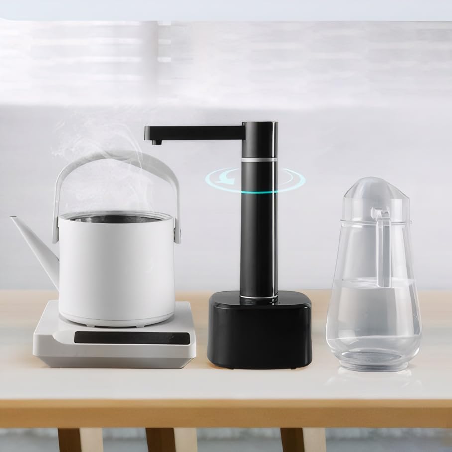 Desktop Water Dispenser for 5 Gallon Bottle，Desktop and Barrel Use,USB-C Charge. Automatic Water Pump