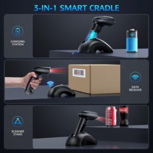 TMSL-58CR 2D Bluetooth Scanner with Smart Base + TMSL-55CR 2D Bluetooth Scanner with USB Cradle