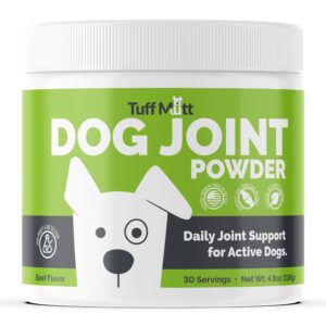 Dog Joint Support Supplement Powder - Energy & Mobility, Beef Flavor - Hip & Joint Supplement with Glucosamine - Inflammation Fighter for Dogs - Dog Supplements & Vitamins are 3rd-Party Quality Tested