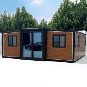 40ft House with Luxury Design, with 3 Bedroom, 1 Living Room, 1 Full Equiped Bathroom and Kitchen,Prefabricated Container House for Adults Living, Foldable Mobile Home Easy Setup & Move