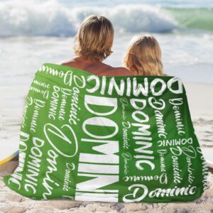 Personalized Name Blanket for Kids Adults Custom Blanket with Name Personalized Blankets and Throws Super Soft Flannel Blankets Gifts for Chrismas Birthday