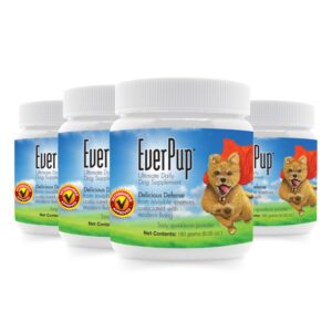 everpup dog supplement, 720g – all-in-one multivitamin with glucosamine, probiotics, antioxidants for joint, immune & digestive support for all ages