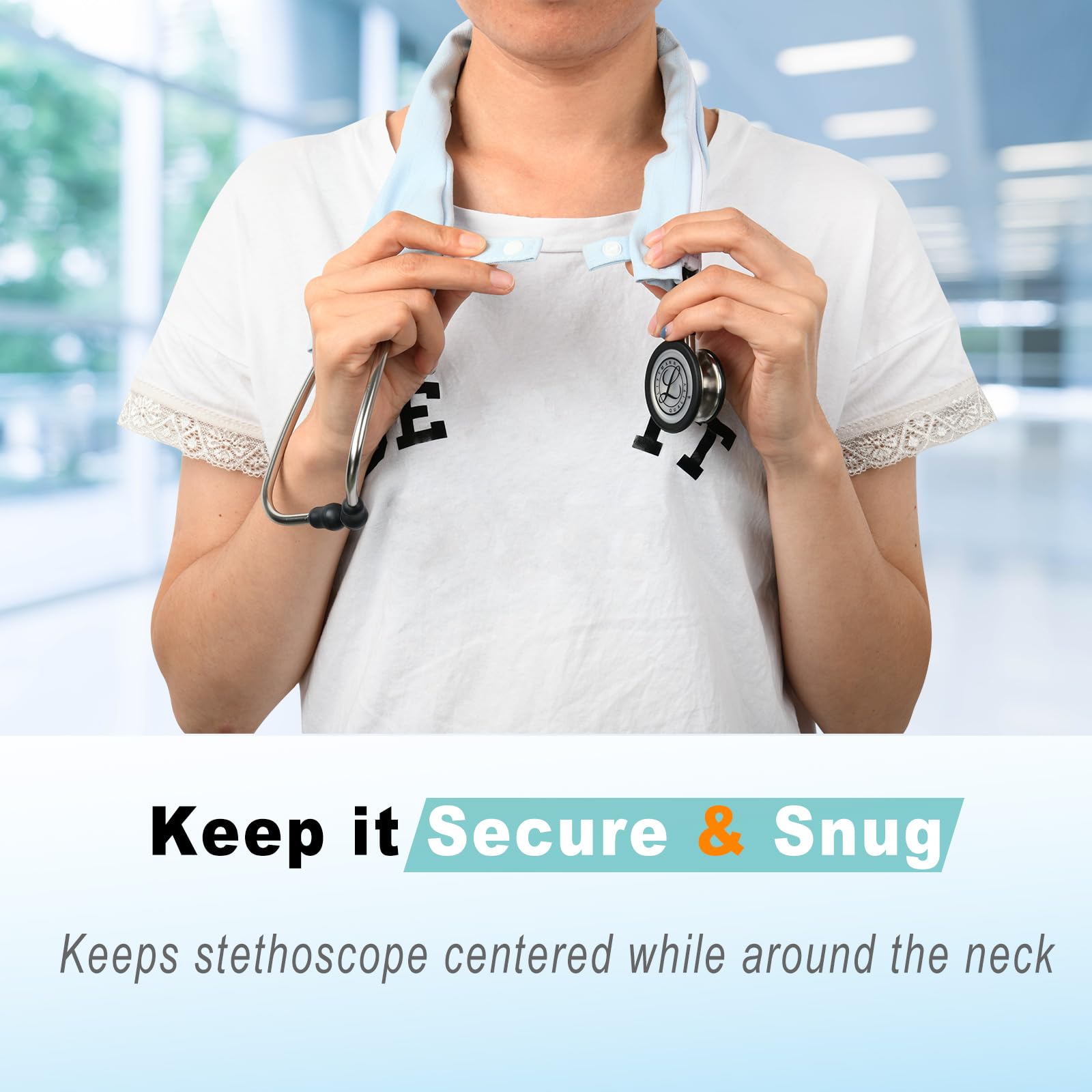 Beautyflier Stethoscope Covers Compatible with 3M Littmann Classic III Monitoring Stethoscope, 2 IN 1 Stethoscope Sleeve Stethoscope Clip for Doctors, Nurses, Medical Students, Stethoscope Accessory