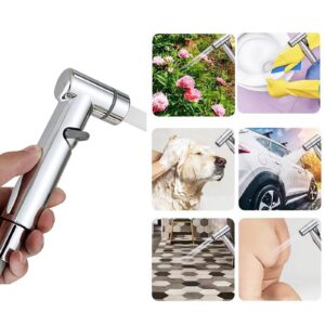 Modern Bathroom Handheld Bidet Sprayer Set Elegant Toilet Hand Sprayer Long Flexible Hoses Hand Shower For Bathroom