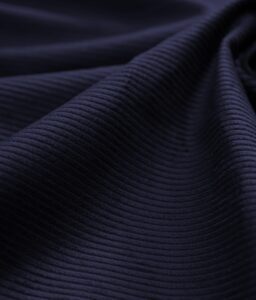 corduroy fabric 8 wale apparel 290-300gsm solid color by continuous yard 58" w 100% cotton - egyptian yarn stripe texture soft trouser coat cushion cover sofa cover sewing costume upholstery navy