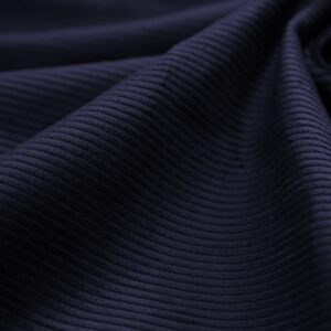 Corduroy Fabric 8 Wale Apparel 290-300GSM Solid Color by Continuous Yard 58" W 100% Cotton - Egyptian Yarn Stripe Texture Soft Trouser Coat Cushion Cover Sofa Cover Sewing Costume Upholstery Navy