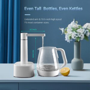 Desktop Water Dispenser for 5 Gallon Bottle，Desktop and Barrel Use,USB-C Charge. Automatic Water Pump