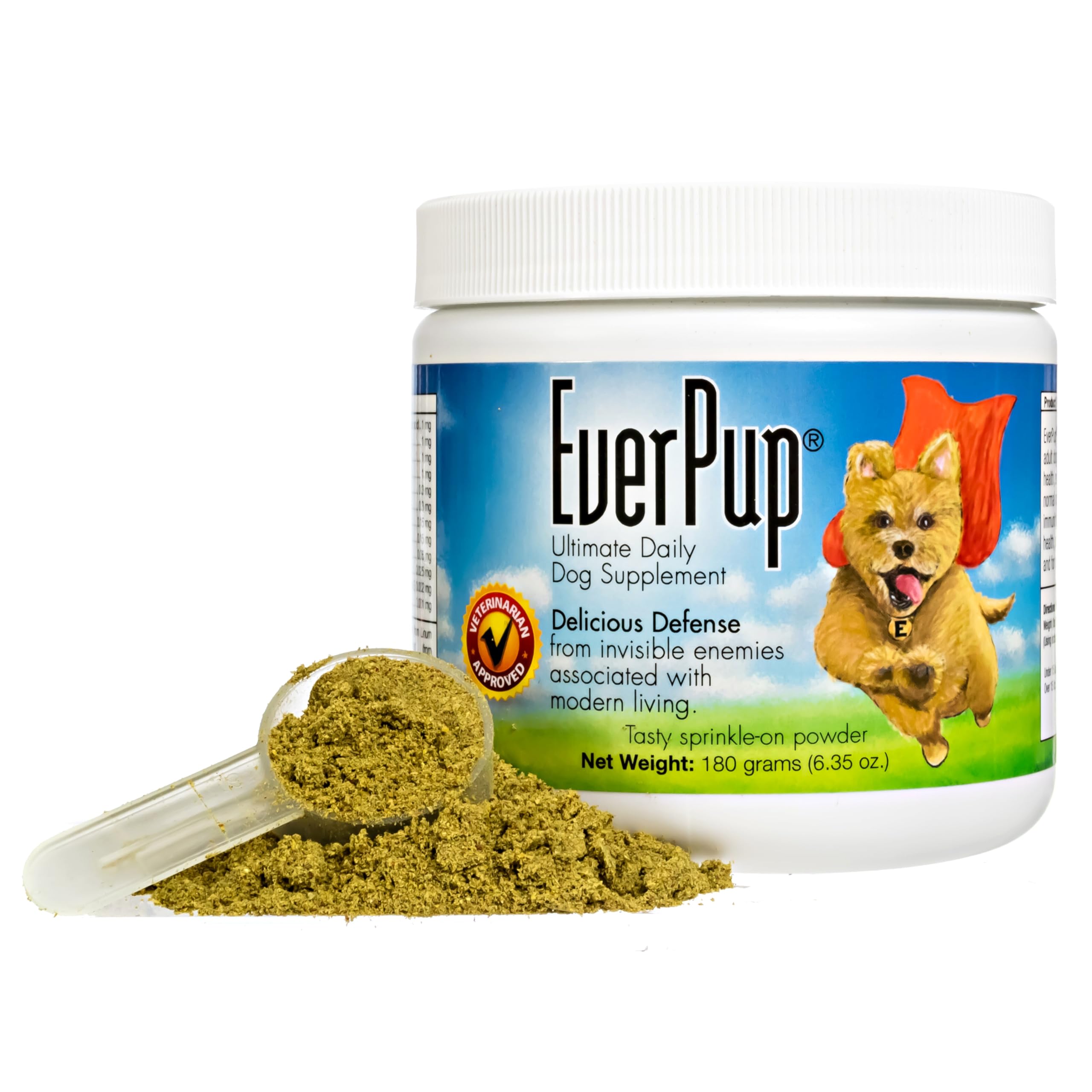 EverPup Dog Supplement, 720g – All-in-One Multivitamin with Glucosamine, Probiotics, Antioxidants for Joint, Immune & Digestive Support for All Ages