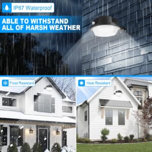 AUXTINGS 100W LED Barn Light,10000LM Yard Area Lights Dusk to Dawn Outdoor Lighting with Photocell 6000K Daylight IP66 Waterproof Street Lights for Security Farmhouse Area Light Garage