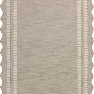 Loloi Chris Loves Julia Scottie Collection SCO-01 Fog/Ivory 2'-6" x 9'-9", .87" Pile Height, Runner Rug