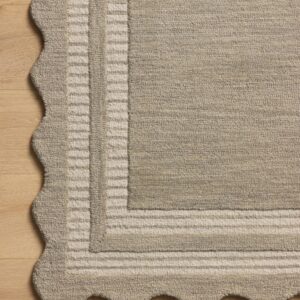 Loloi Chris Loves Julia Scottie Collection SCO-01 Fog/Ivory 2'-6" x 9'-9", .87" Pile Height, Runner Rug