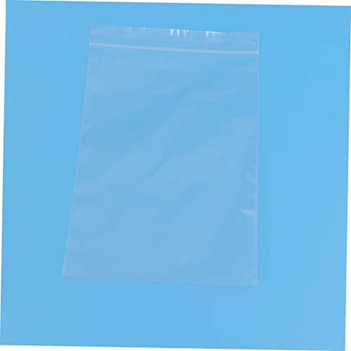 LABRIMP 100pcs Sealable Storage Bag Sealing Bags Proving Bag Zip Storage Bags Large Polythene Bags for Proving Clear Storage Bags Extra Large Freezer Bags Clear Poly Bags Pouch Food Bag